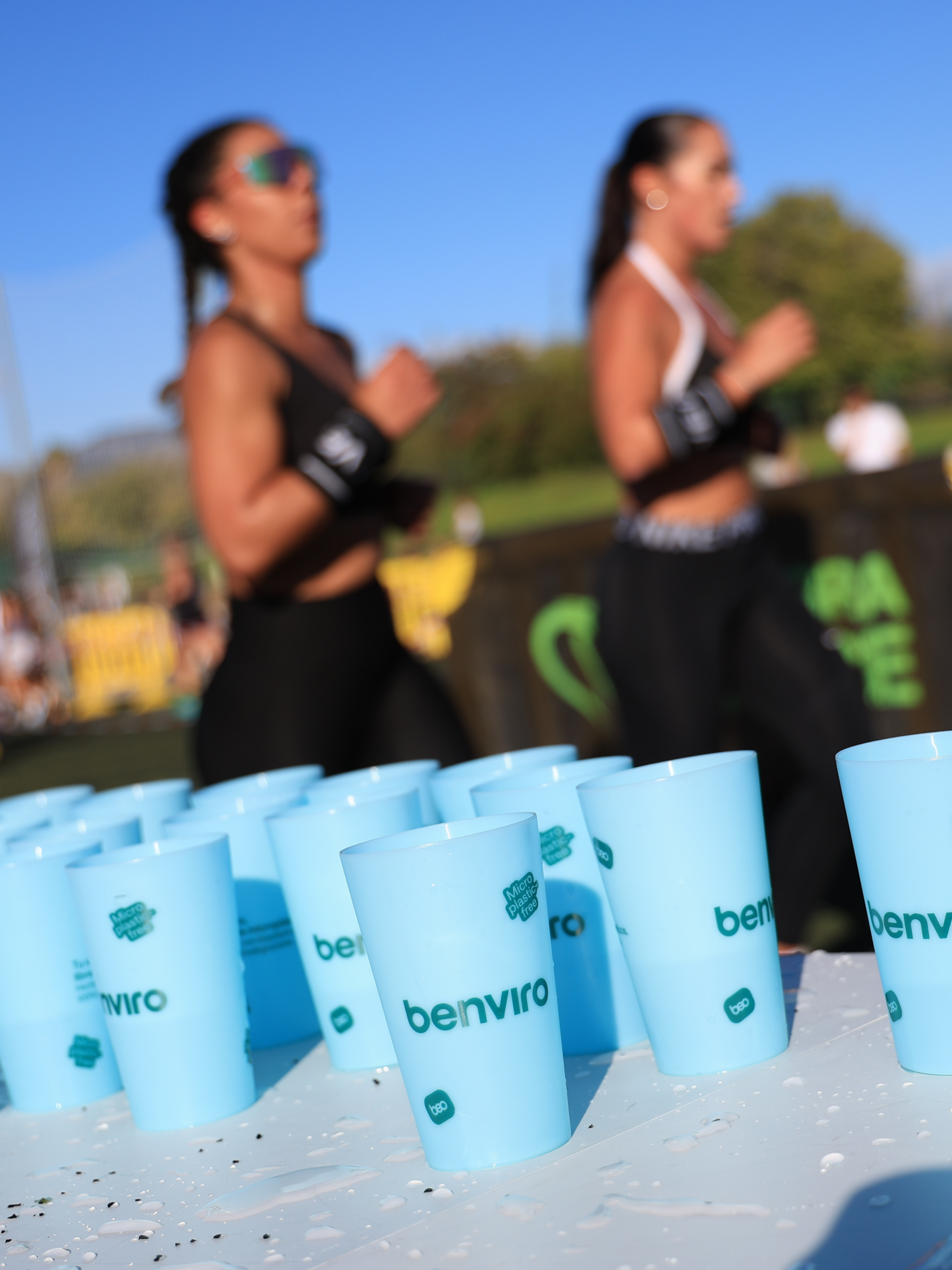 Vasos biodegradables para eventos deportivos